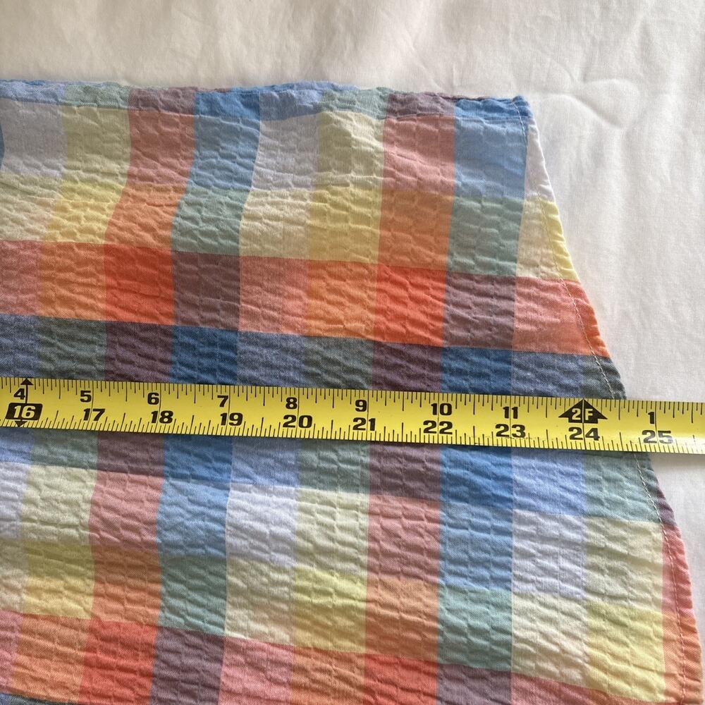 Bon worth women’s small petite short sleeve Plaid￼camp shirt Button Down - Picture 7 of 10